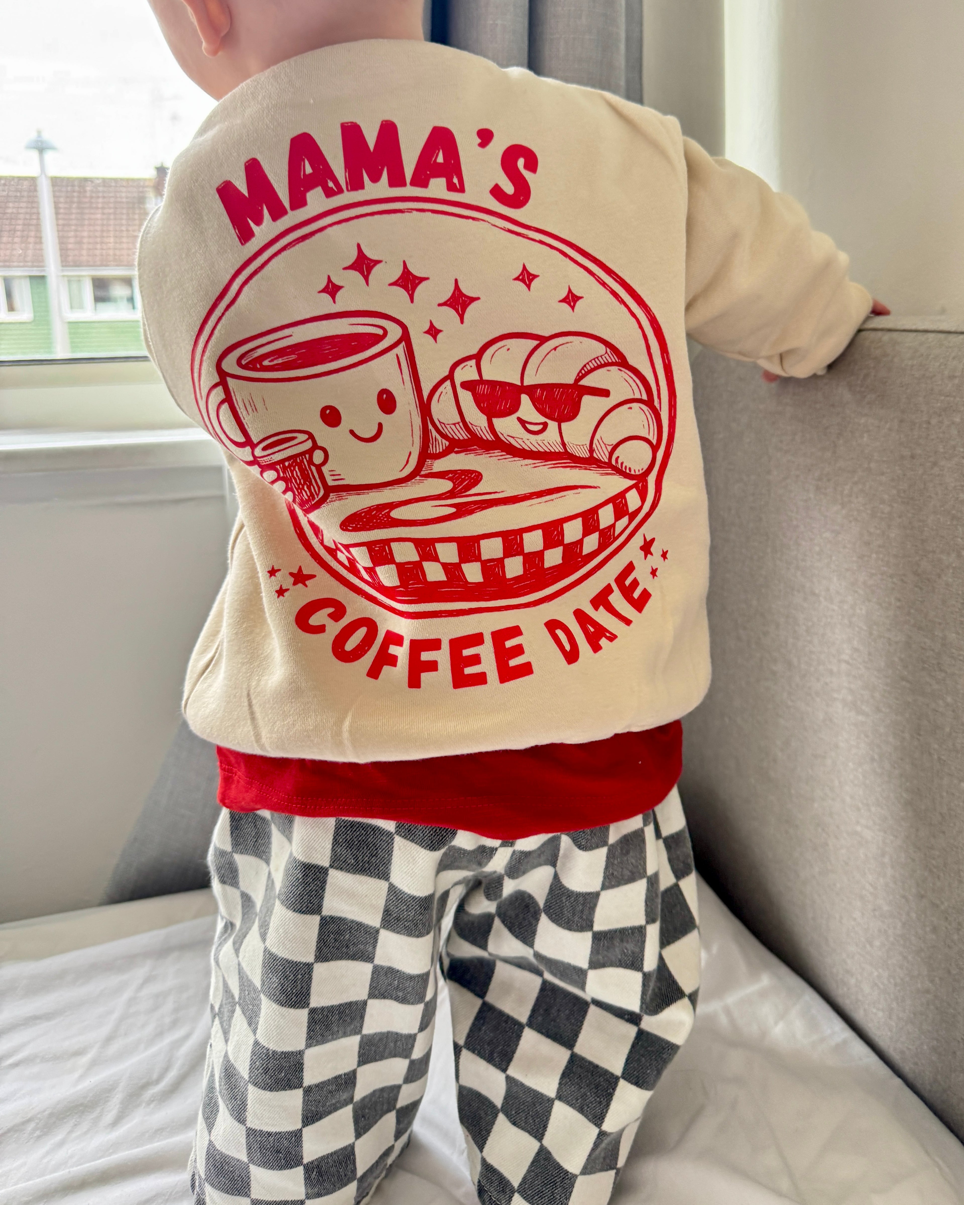 Mama’s Coffee Date (Red Design) Sweatshirt
