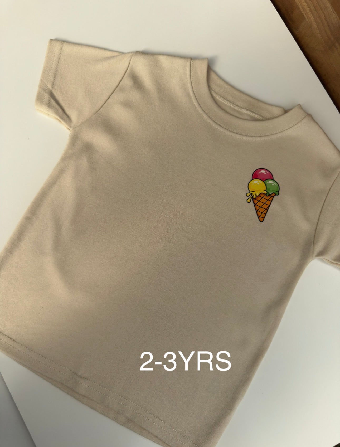 Natural Gelato Please Tee (2-3YRS)