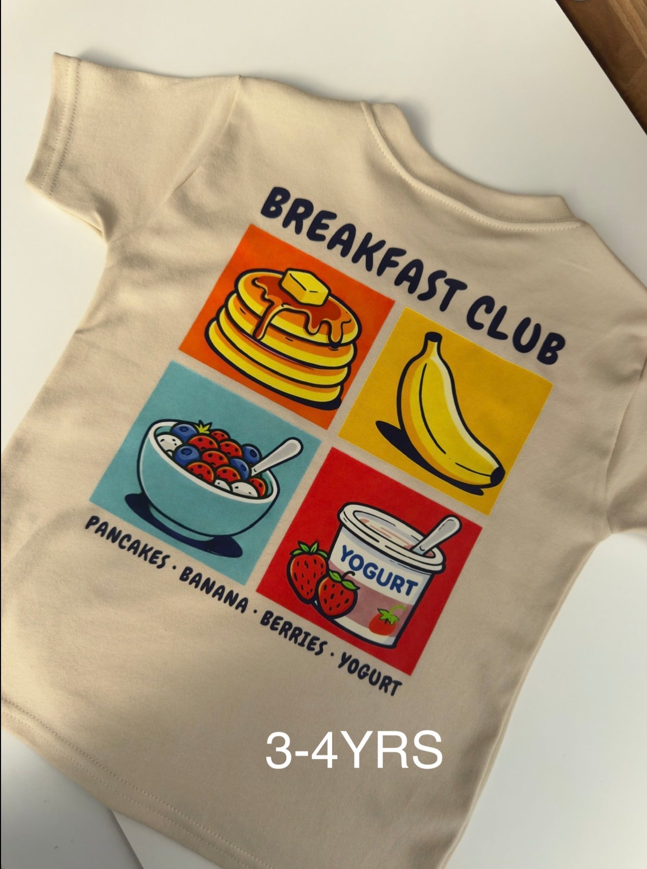 Natural Breakfast Club Repeat Tee (3-4YRS)