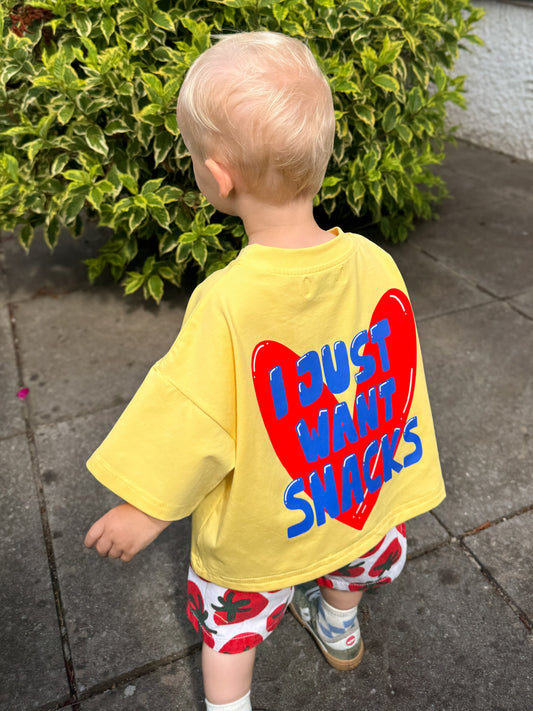 I Just Want Snacks Children’s Graphic Tee