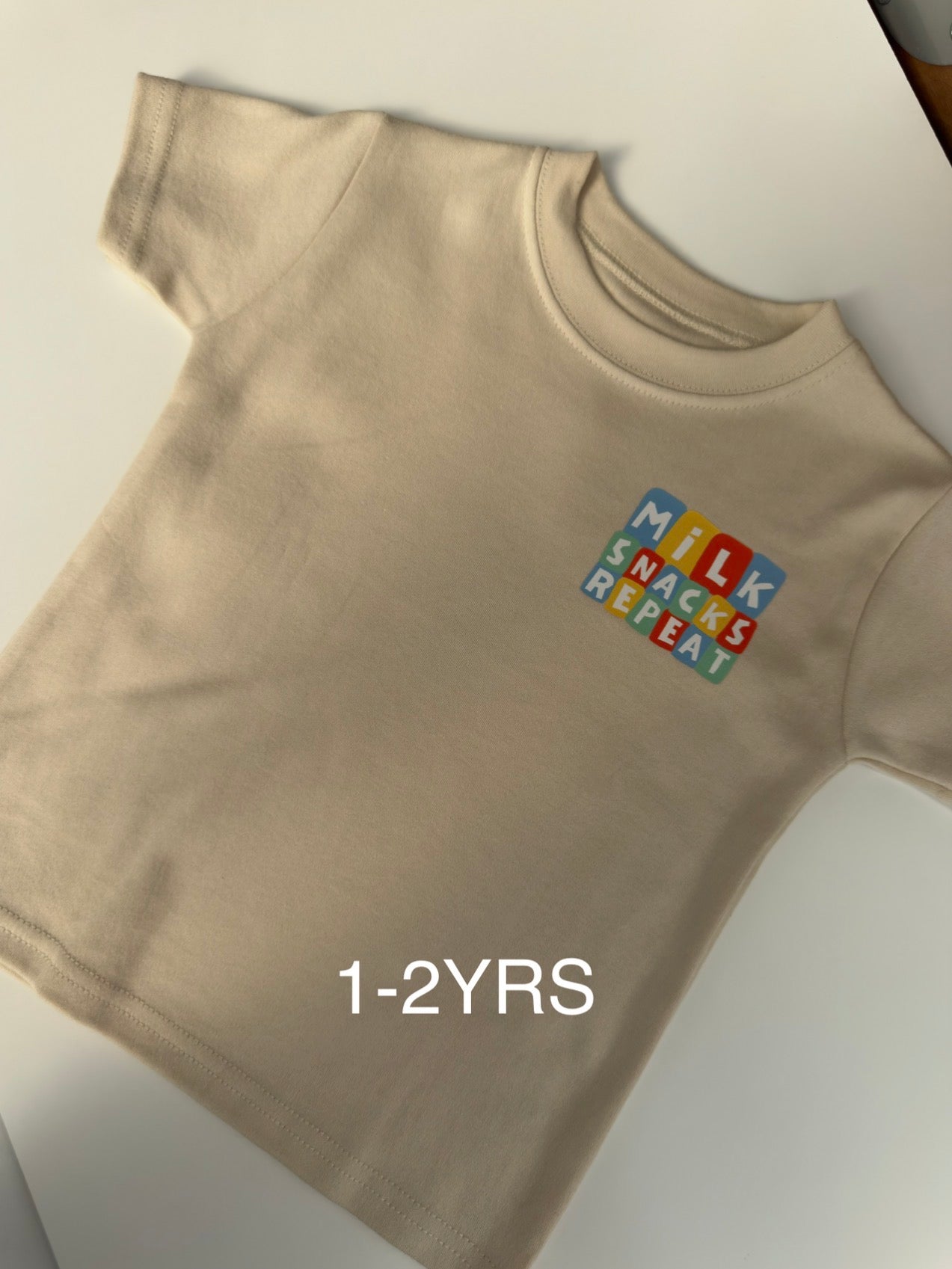 Natural Milk Snacks Repeat Tee (1-2YRS)