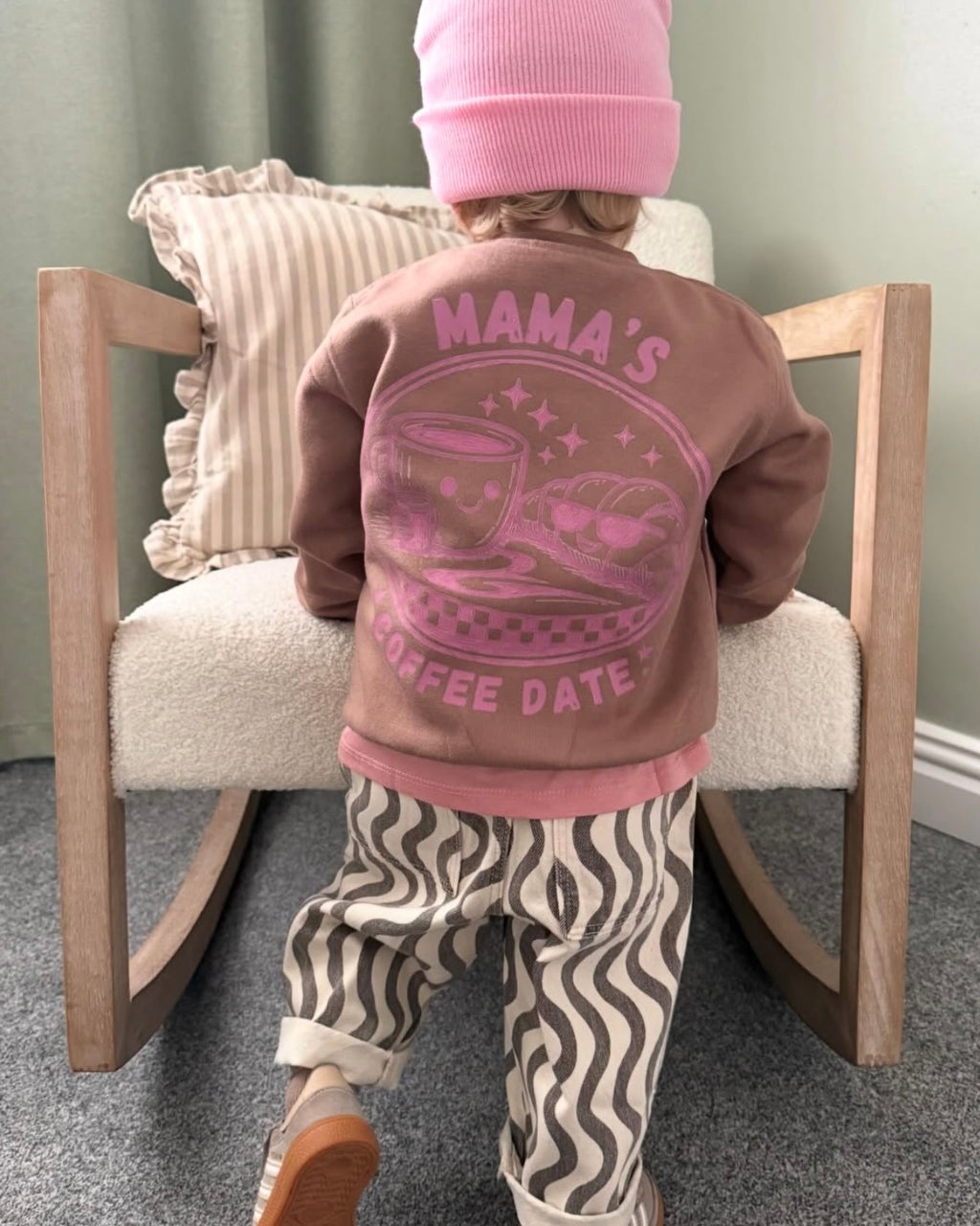 Mama’s Coffee Date (Pink Design) Sweatshirt