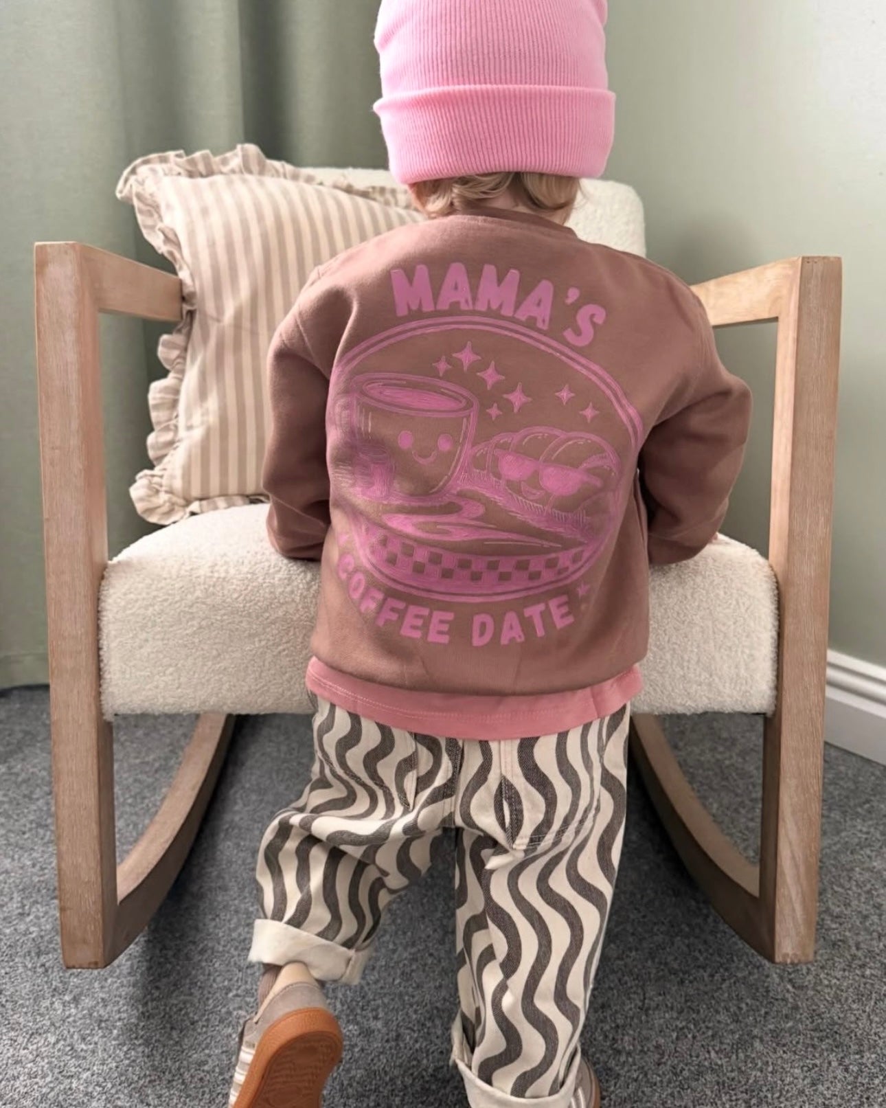 Mama’s Coffee Date (Pink Design) Sweatshirt