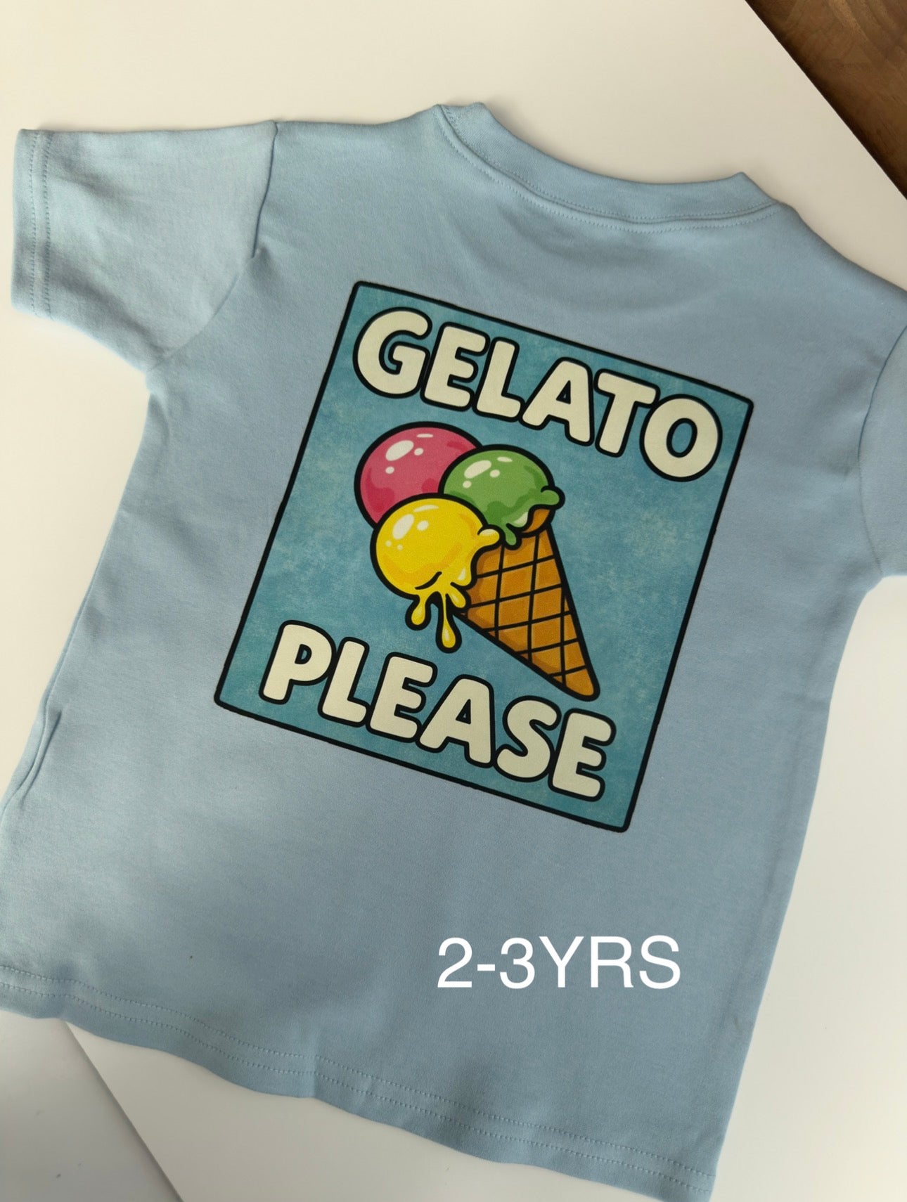 Blue Gelato Please Tee (2-3YRS)
